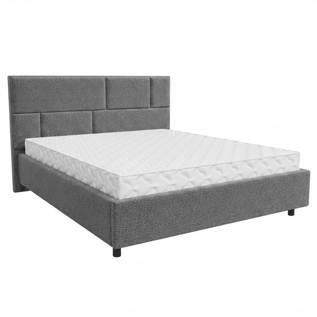 Кровать Невада-3 1,8*2,0 с П.М. Тк.Ankona 11 графит 3 кат  Апогей