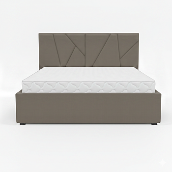 Кровать Рица-1 1,4*2,0 с П.М. Тк. Боска VL-1912-04 (какао) 2 кат Апогей