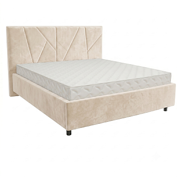 Кровать Рица-3 1,6*2,0 с П.М. Тк. Tenerife Cream 2 кат  Апогей