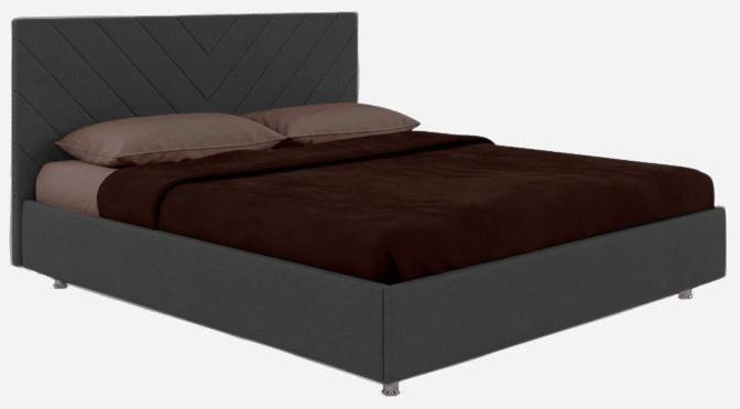 Кровать Жардин SMART (Релакс) (160*200, с ПМ (Ameli 03)) коричнево-серый