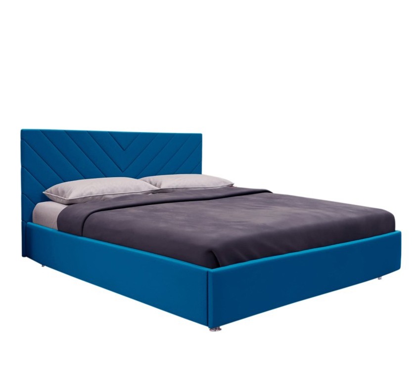 Кровать Жардин SMART (Релакс) (160*200, с ПМ (Модус 17)) голубой