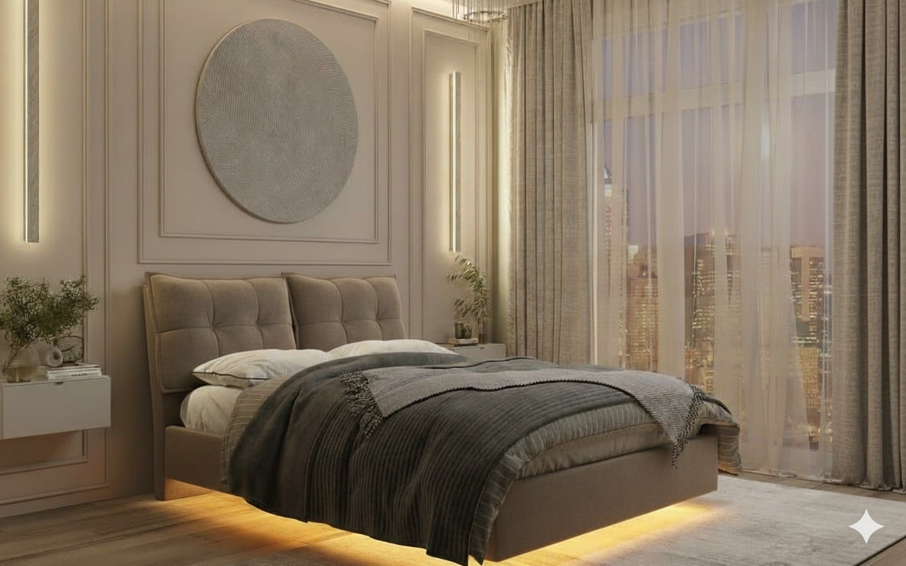 Кровать Карина Air (Релакс) (160*200, с ПМ (Калифорния 04)) коричневый