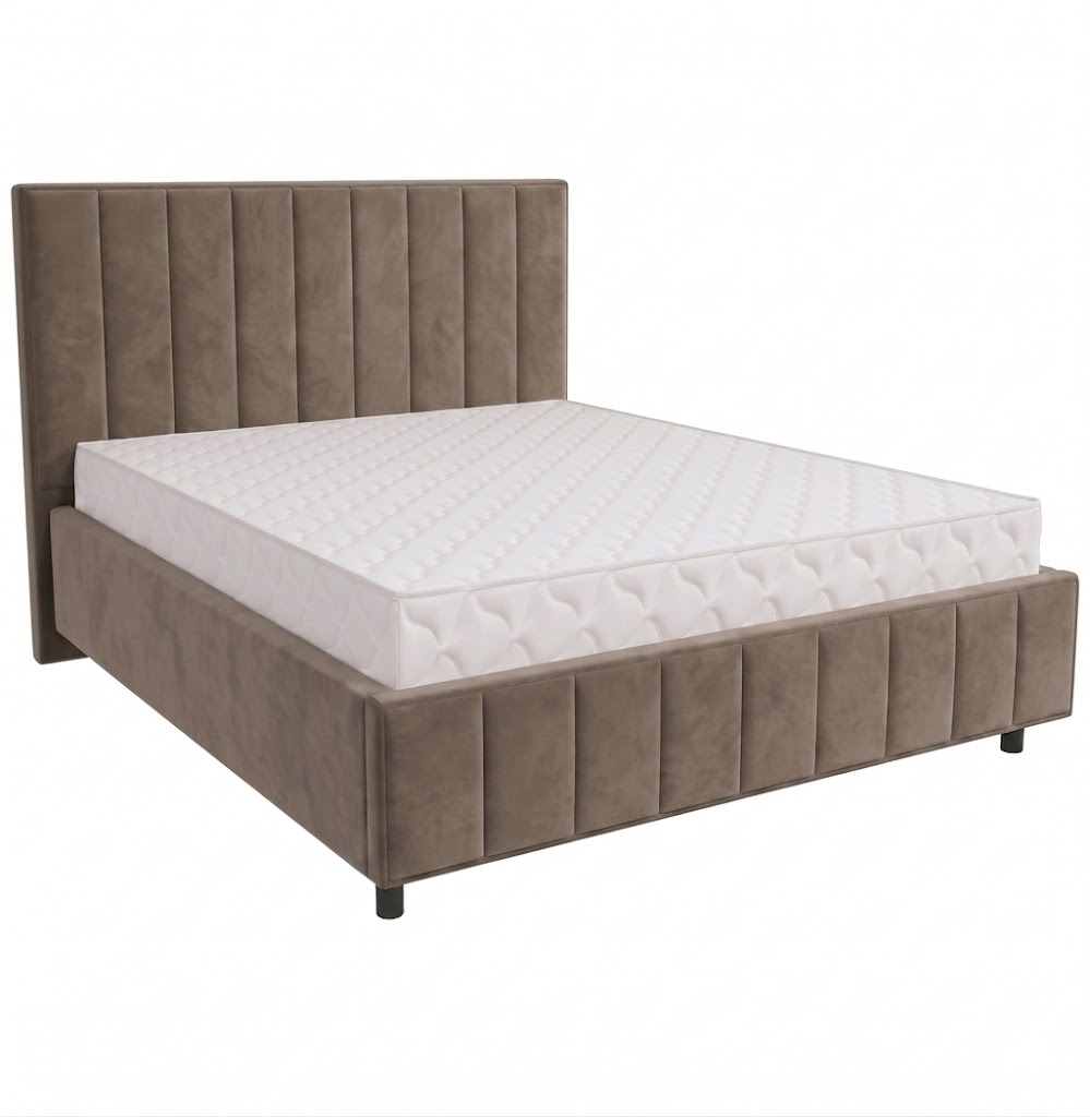 Кровать Кордова-4 1,2*2,0 Тк.Тедди 014 5 кат Апогей