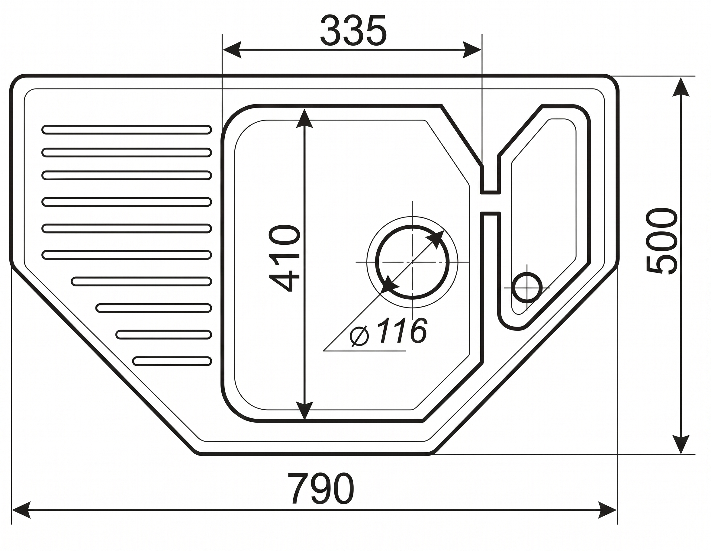 Кухонная мойка S-30 (терракот) матовый