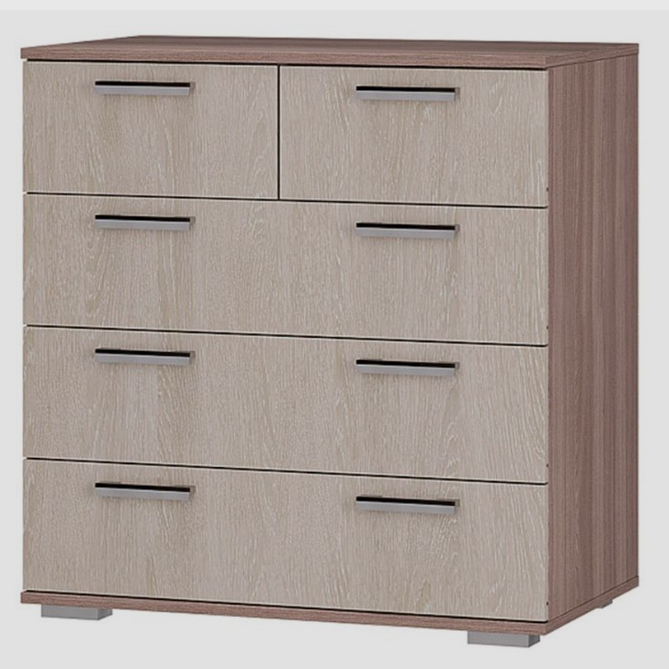 КОМОД №5 (0,8х0,83х0,46) фасад ШИМО СВЕТЛ/корпус ШИМО ТЕМН