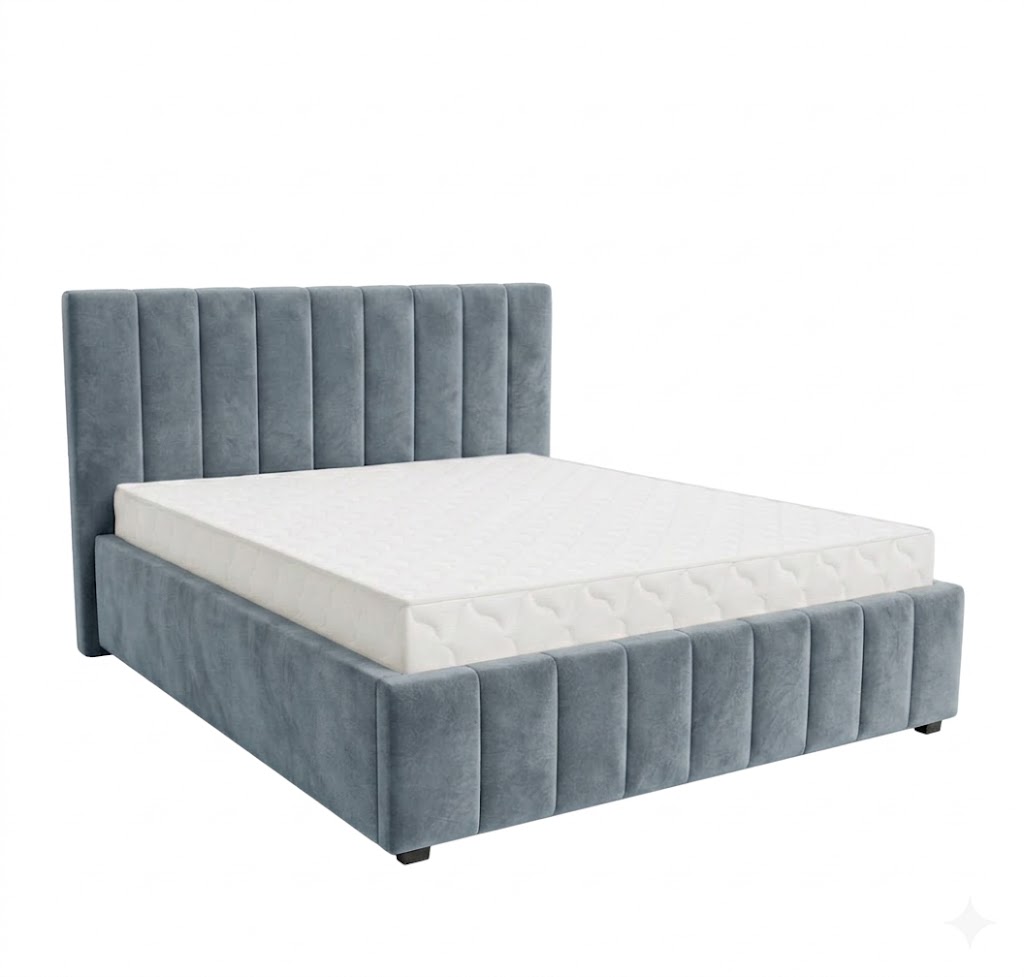 Кровать Кордова-1 1,6*2,0 с П.М. Тк. Sensey Ultimate Grey 3 кат  Апогей