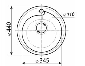 Кухонная мойка S-4 (даккар) матовый