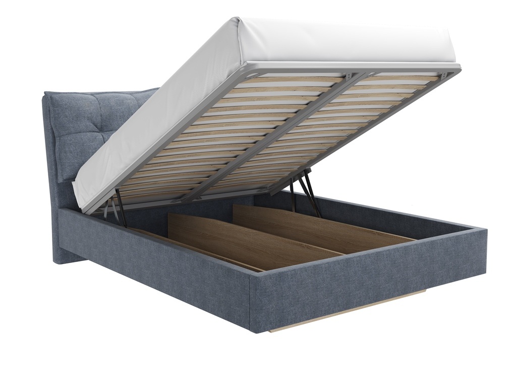 Кровать Карина Air (Релакс) (160*200, с ПМ (Ameli 11)) серый