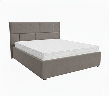 Кровать Невада-1 1,6*2,0 с П.М. Тк. Sensey Mocco кофейный 3 кат  Апогей