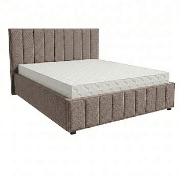 Кровать Кордова-1 1,6*2,0 с П.М. Тк. Vinuela 03 Antelope UNIQ 5 кат  Апогей