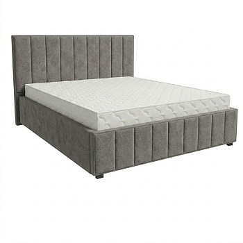 Кровать Кордова-1 1,8*2,0 с П.М. Тк. Bali Silver 3 кат  Апогей