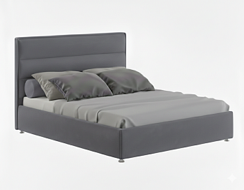 Кровать Vesta  (Релакс) (160*200, с ПМ (Ameli 11)) серый