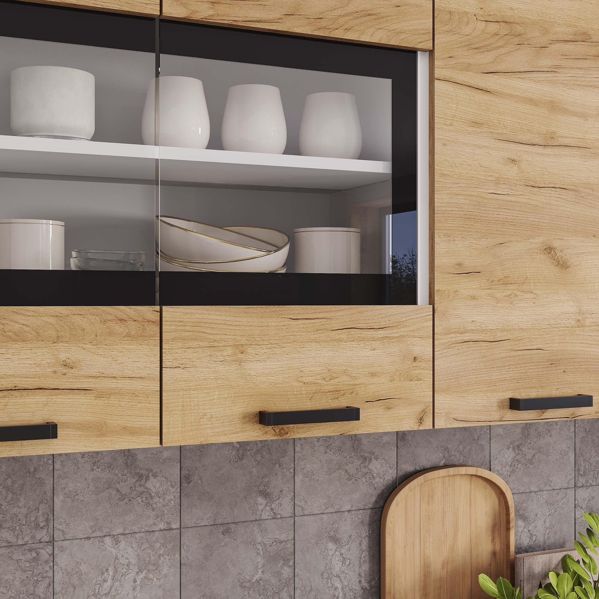 Кухня 2,0м "Крафт" (МДФ) M27/белый